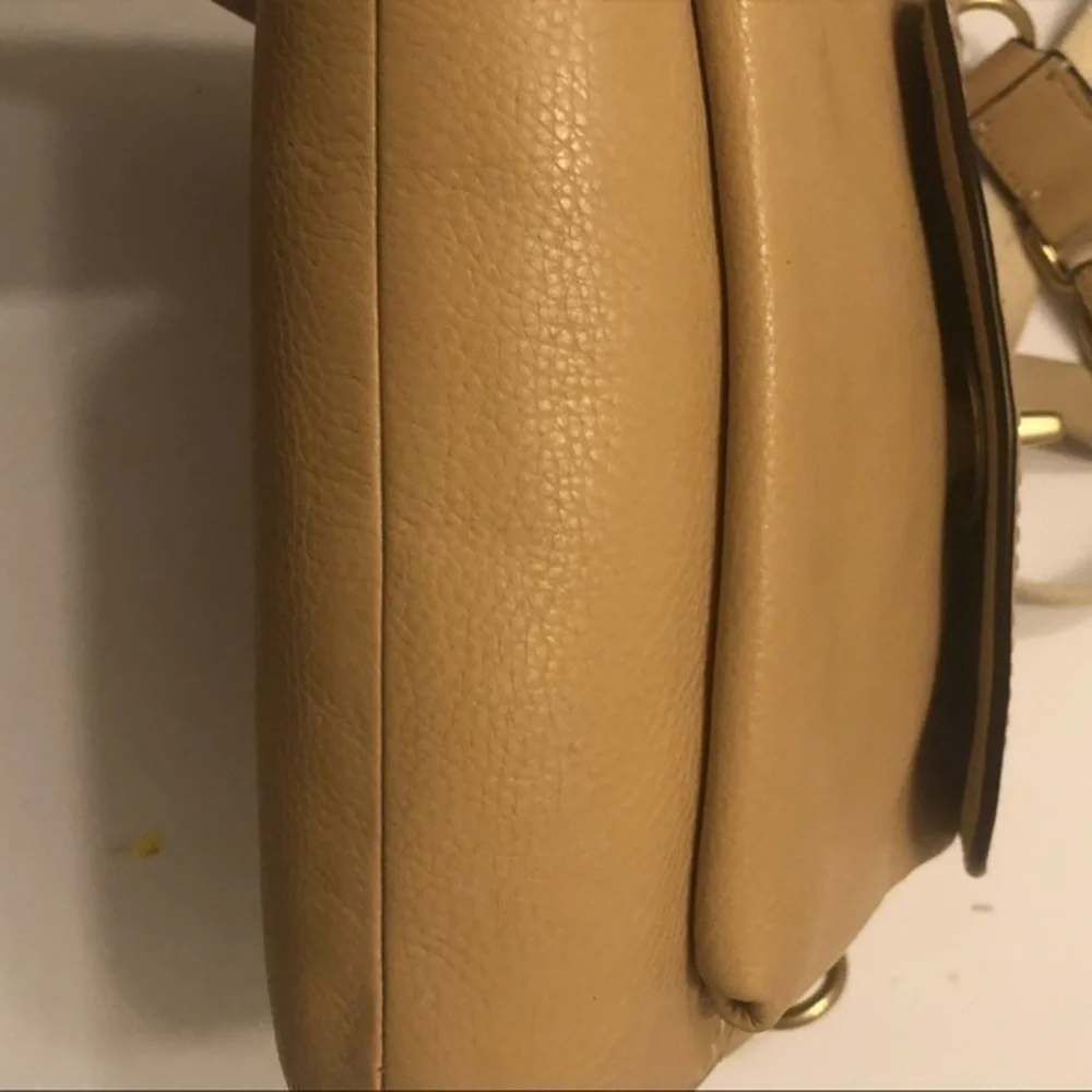 Coach front pocket turnlock leather crossbody bag